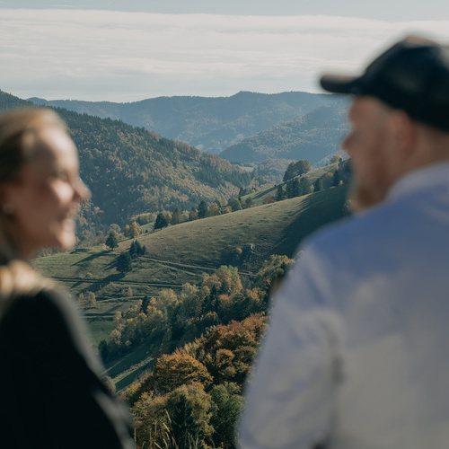 Blick nach Wieden vom Hotel - 